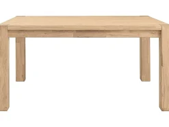 Mesa extensible Ritza de roble macizo blanqueado de 160 a 210 cm