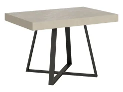 Mesa extensible 120/224x90 cm Abbraccio cachemira patas antracita