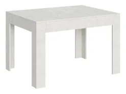 Mesa extensible 90x120/180 cm Bibi Blanco Espatulado