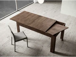 Mesa extensible 90x120/180 cm Bibi Nogal