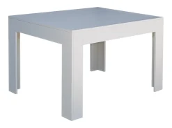 Mesa extensible 90x120/180 cm Bibi Fresno Blanco