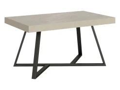 Mesa extensible 140/400x90 cm Booster cachemira patas antracita