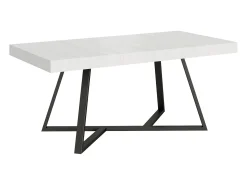 Mesa extensible 180/284x90 cm Booster fresno blanco patas antracita