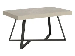 Mesa extensible 140/244x90 cm Booster cachemira patas antracita
