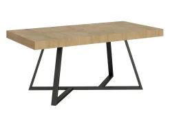 Mesa extensible 180/284x90 cm Booster roble natural patas antracita