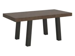 Mesa extensible 90x180/440 cm Bridge Nogal estructura Antracita