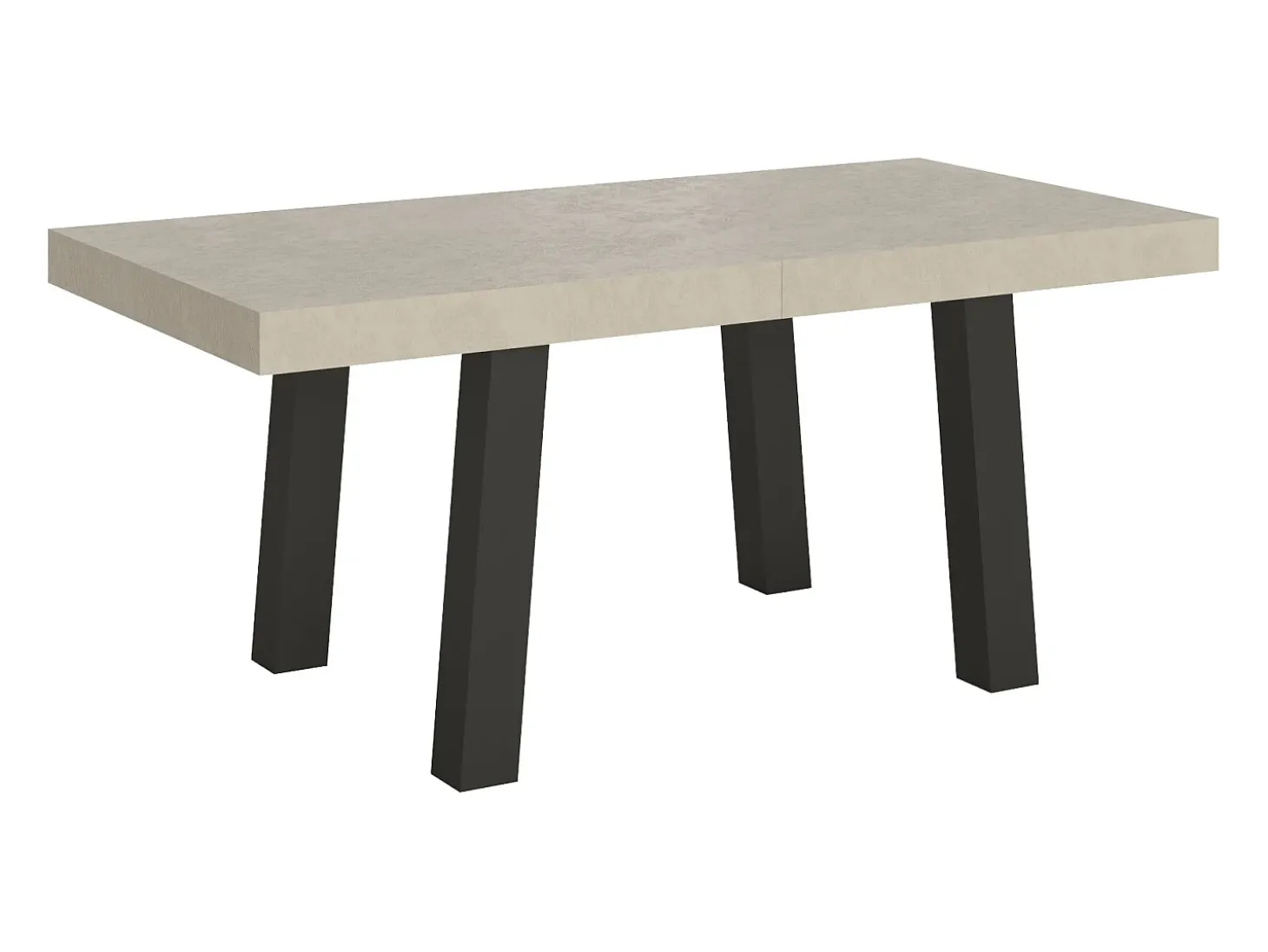 Mesa extensible 90x200/460 cm Bridge Cachemira estructura Antracita