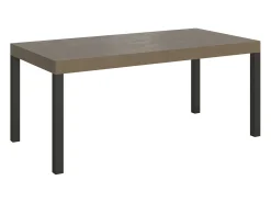 Mesa extensible 90x200/304 cm Everyday gris paloma patas antracita