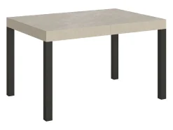 Mesa extensible 120/224x90 cm Everyday cachemira patas antracita