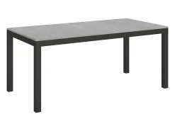 Mesa extensible 180/440x90 cm Everyday Evolution cemento estructura et patas antracita
