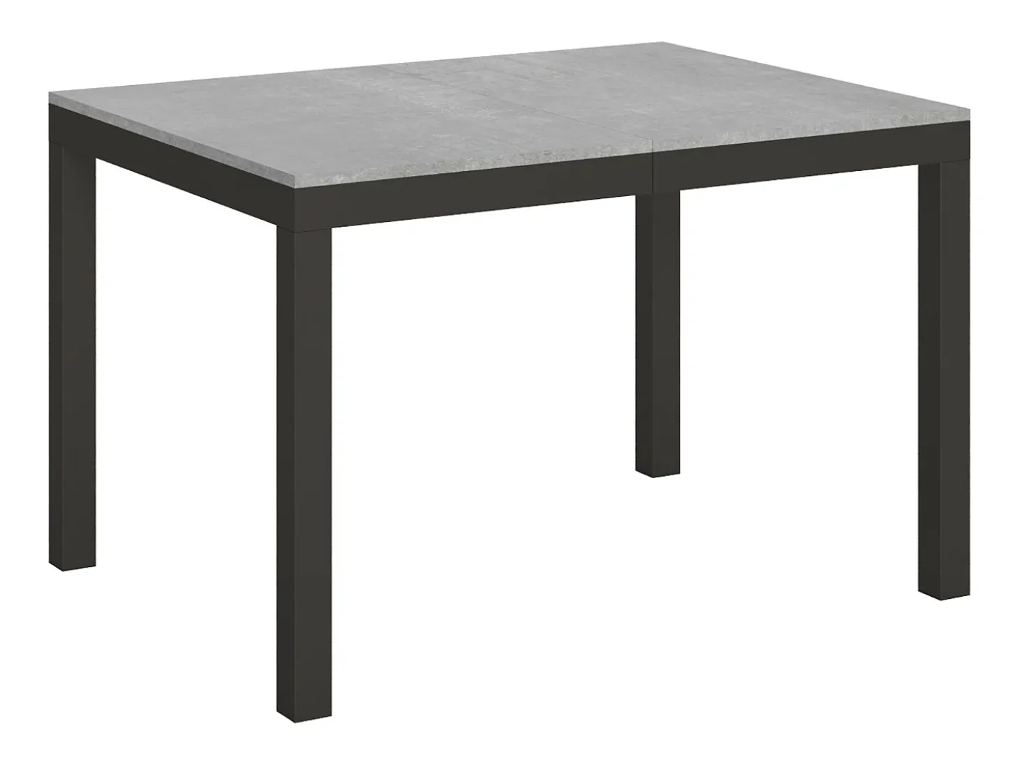 Mesa extensible 120/224x90 cm Everyday Evolution cemento estructura et patas antracita