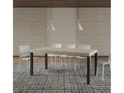 Mesa extensible 90x200/304 cm Everyday Premium cachemira patas antracita