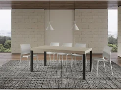 Mesa extensible 180/440x90 cm Everyday cachemira patas antracita