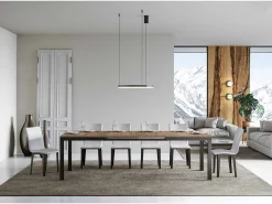 Mesa extensible 160/420x90 cm Everyday Evolution roble natural estructura et patas antracita