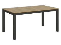 Mesa extensible 160/420x90 cm Everyday Evolution roble natural estructura et patas antracita