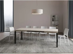 Mesa extensible 140/400x90 cm Everyday cachemira patas antracita