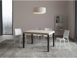 Mesa extensible 140/400x90 cm Everyday cachemira patas antracita