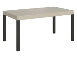 Mesa extensible 160/420x90 cm Everyday cachemira patas antracita