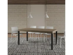 Mesa extensible 90x180/284 cm Everyday Premium gris paloma patas antracita