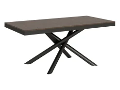 Mesa extensible 90x180/284 cm Famas Evolution Nogal estructura Antracita