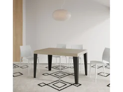 Mesa extensible 120/224x90 cm Flame cachemira patas antracita