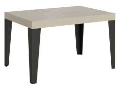 Mesa extensible 120/224x90 cm Flame cachemira patas antracita