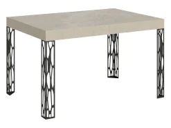 Mesa extensible 90x120/224 cm Ghibli Cachemira estructura Antracita