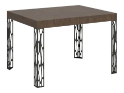 Mesa extensible 70x110/194 cm Ghibli Nogal estructura Antracita