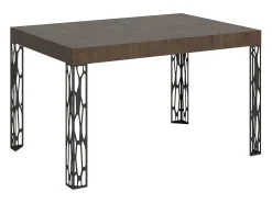Mesa extensible 90x140/244 cm Ghibli Nogal estructura Antracita
