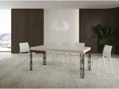 Mesa extensible 90x200/304 cm Ghibli Cachemira estructura Antracita