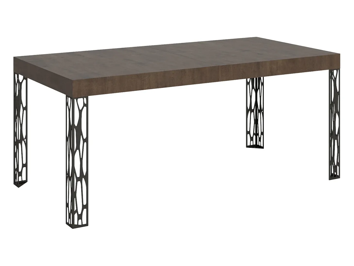 Mesa extensible 90x200/304 cm Ghibli Nogal estructura Antracita