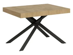 Mesa extensible 130/234x90 cm Karida roble natural patas antracita