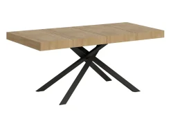 Mesa extensible 130/234x90 cm Karida Premium roble natural patas antracita