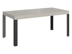 Mesa extensible 90x200/304 cm Linea Cachemira estructura Antracita