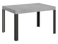 Mesa extensible 90x130/234 cm Linea Cemento estructura Antracita