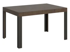 Mesa extensible 90x130/234 cm Linea Nogal estructura Antracita