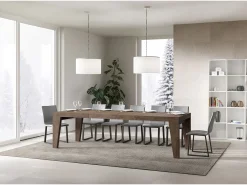 Mesa extensible 90x200/460 cm Naxy Premium Nogal