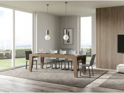 Mesa extensible 120/224x90 cm Naxy Premium nogal