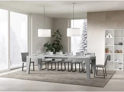 Mesa extensible 200/304x90 cm Naxy cemento