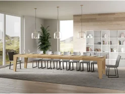 Mesa extensible 90x180/440 cm Naxy Premium Roble Natural