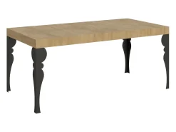 Mesa extensible 200/460x90 cm Paxon roble natural patas antracita