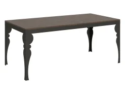 Mesa extensible 180/440x90 cm Paxon Evolution nogal estructura et patas antracita