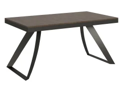 Mesa extensible 90x160/264 cm Proxy Evolution Nogal estructura Antracita