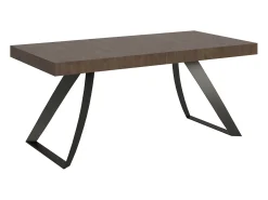 Mesa extensible 90x200/460 cm Proxy Nogal estructura Antracita