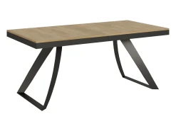 Mesa extensible 90x180/440 cm Proxy Evolution Roble Natural estructura Antracita