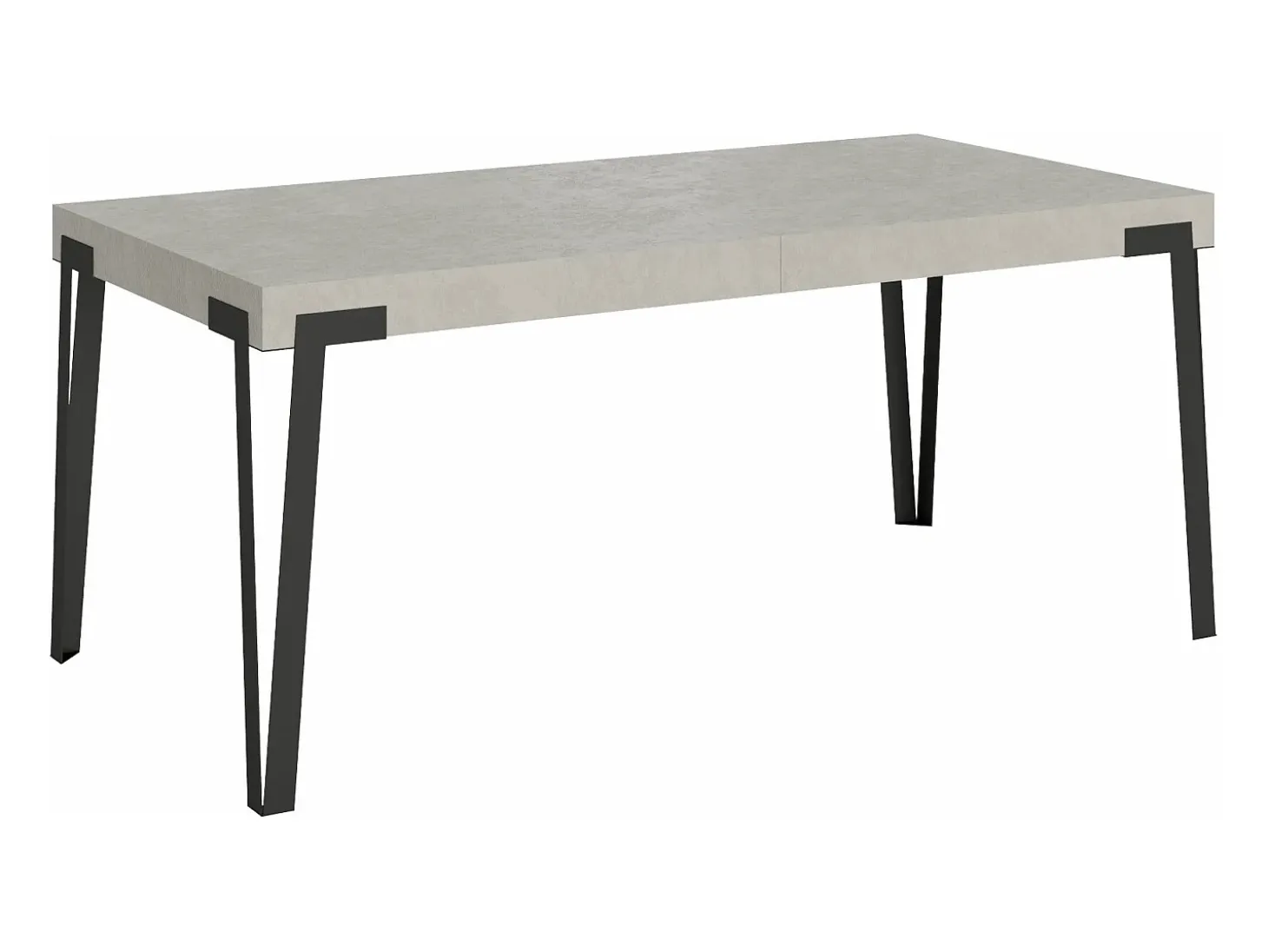Mesa extensible 90x160/264 cm Rio Cachemira estructura Antracita
