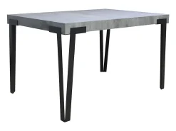 Mesa extensible 90x180/284 cm Rio Cemento estructura Antracita