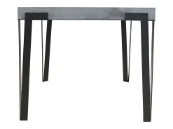 Mesa extensible 90x160/264 cm Rio Cemento estructura Antracita