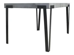 Mesa extensible 90x140/244 cm Rio Cemento estructura Antracita