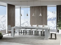 Mesa extensible 180/284x90 cm Roxell cemento